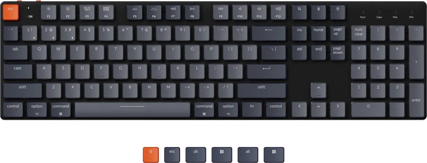 Клавіатура Keychron K5SE Optical Mint RGB Hot Swap WL UA Black K5SEE5 KEYCHRON купити Elmir