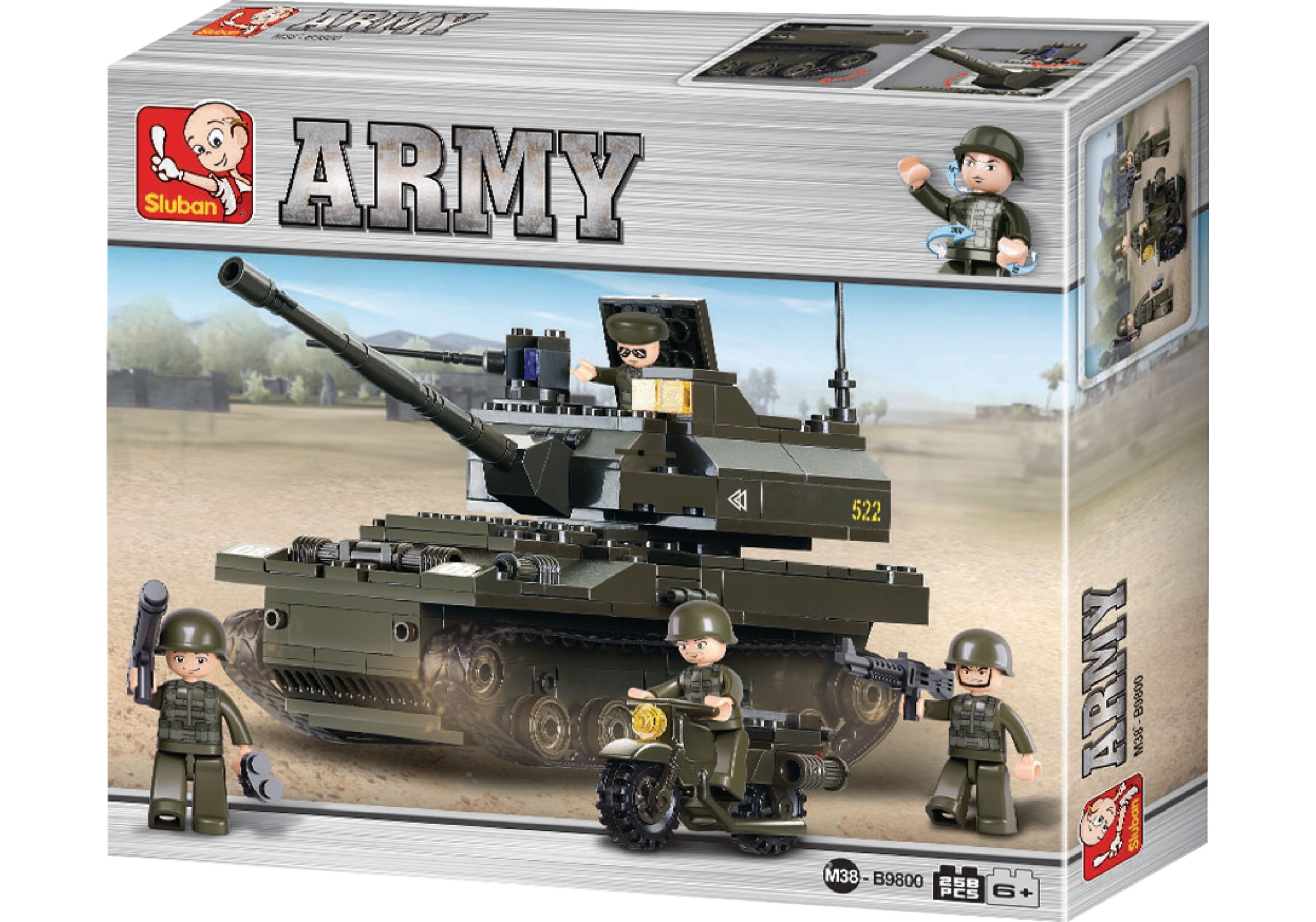 Конструктор Sluban Армия Танк (M38-B9800) купить | ELMIR - цена, отзывы ...