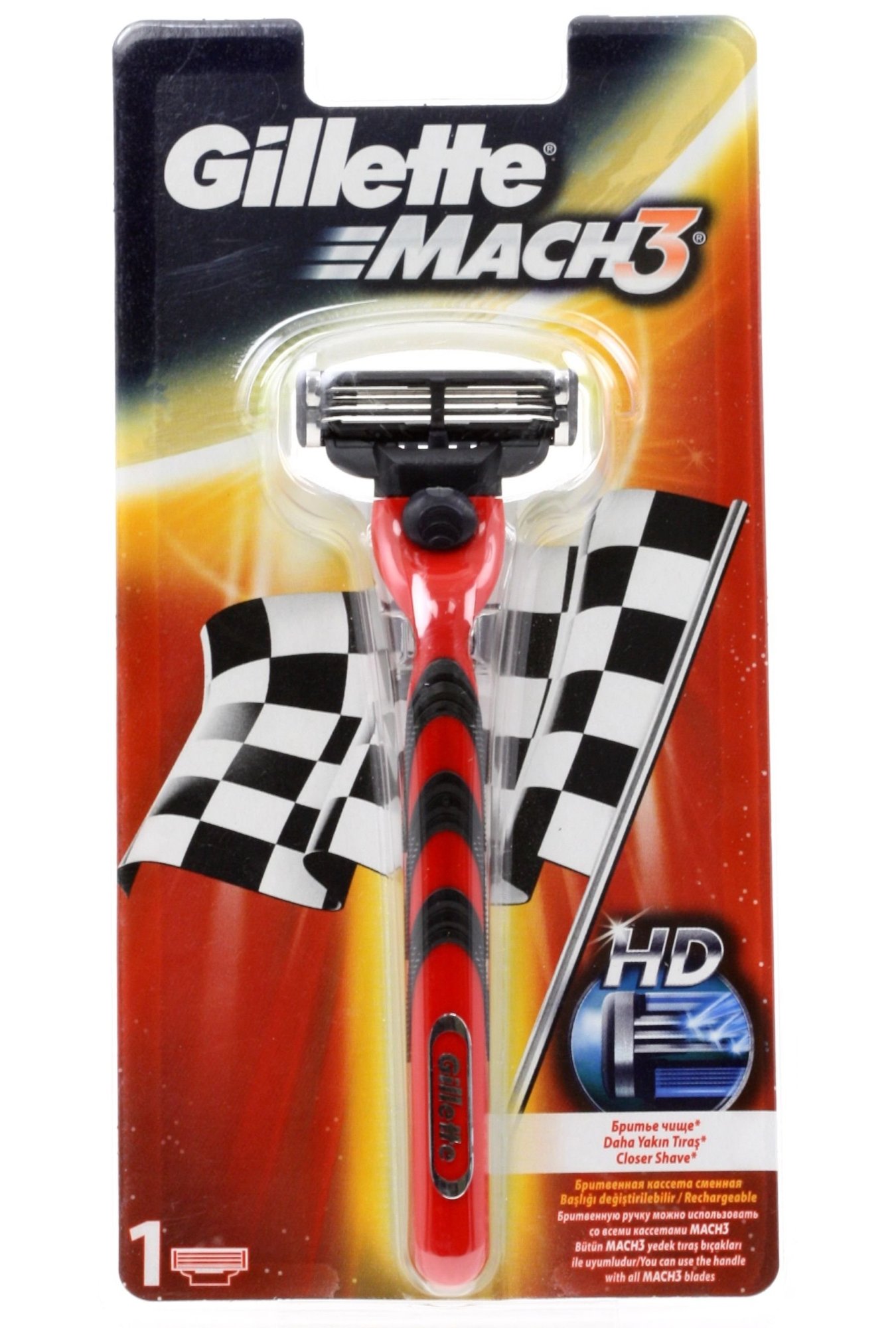 Бритвенный станок Gillette MACH3 Red + кассета купить | ELMIR - цена ...