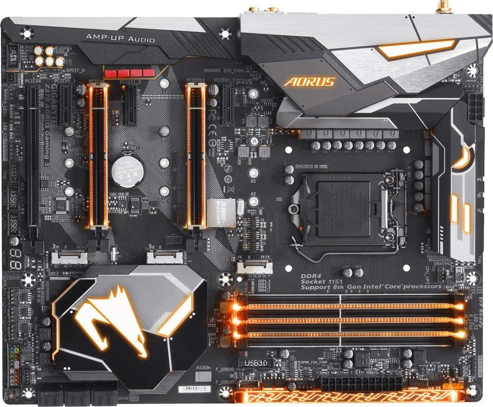 Материнская плата GigaByte Z370 AORUS Gaming 5 s-1151 Z370 купить ...