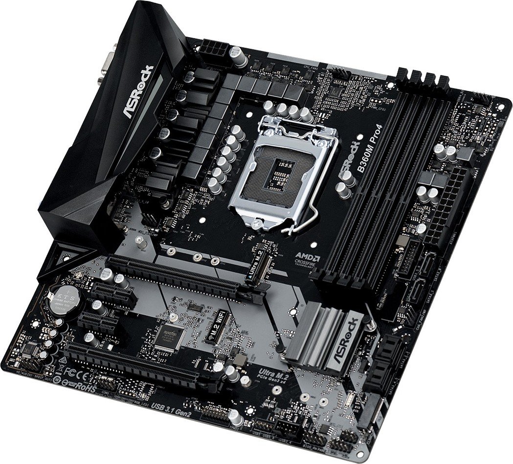 Материнская плата ASRock B360M Pro4 s-1151 B360 купить | Elmir - цена ...
