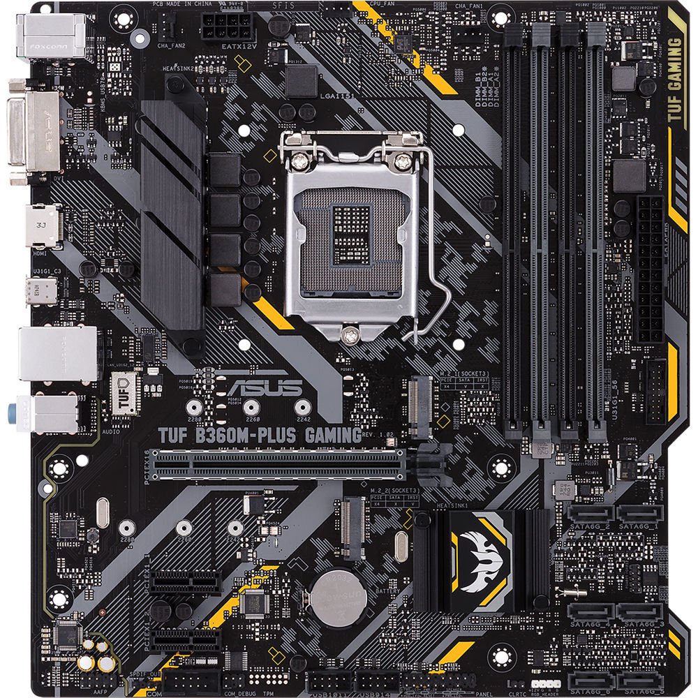 Материнская плата Asus TUF B360M-Plus Gaming s-1151 B360 купить | Elmir ...