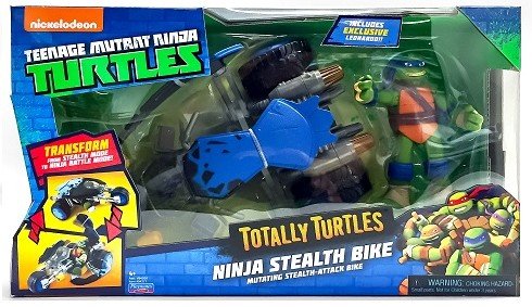 Мини-транспорт TMNT Черепашки-ниндзя Рестайлинг Ле на мотоцикле
