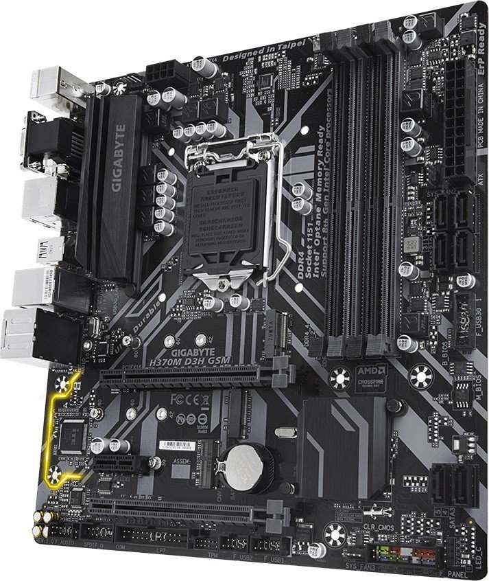 Материнская плата GigaByte H370M D3H GSM s-1151 H370 купить | Elmir ...