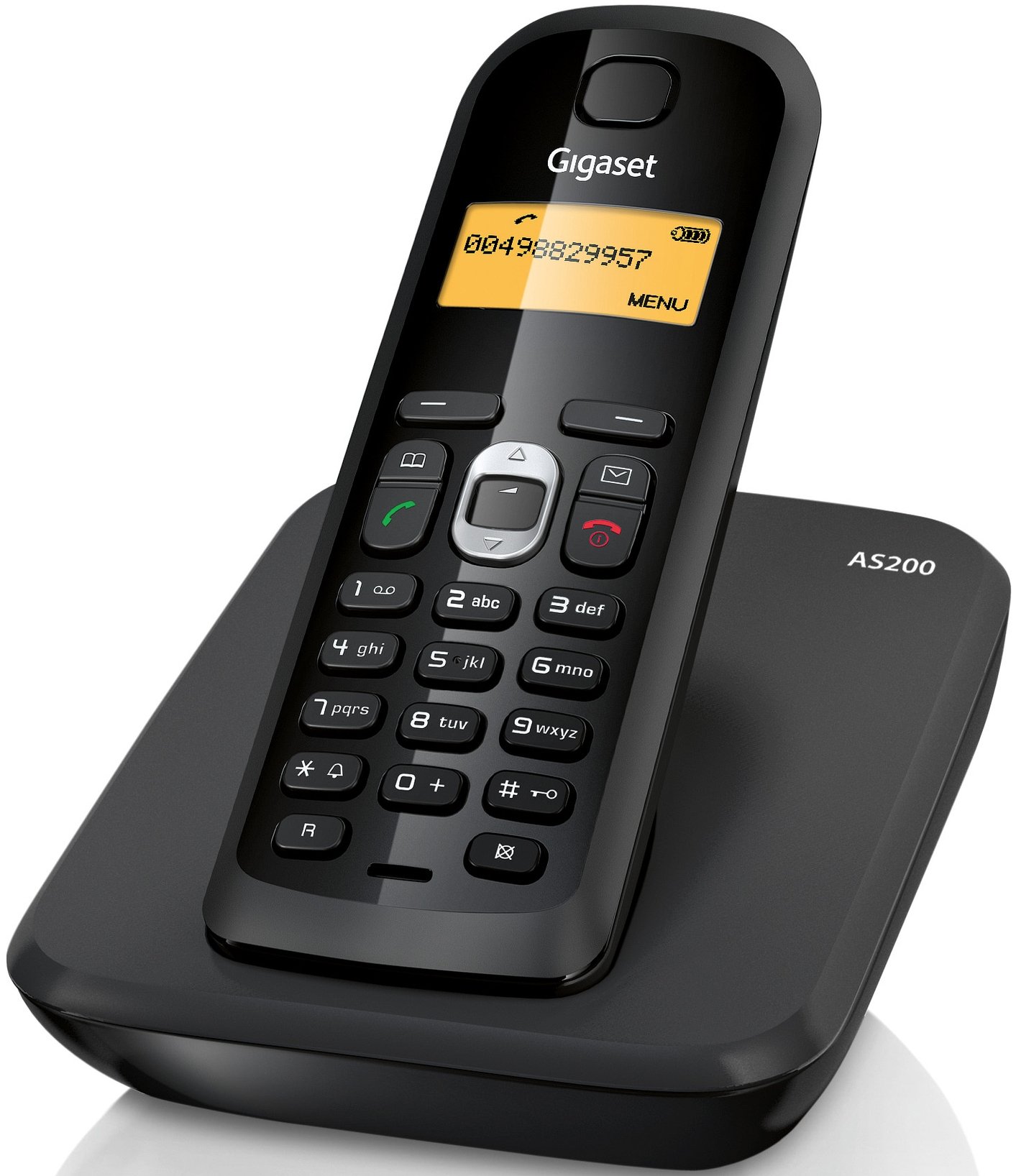 Радиотелефон DECT Gigaset AS200 Black купить | ELMIR - цена, отзывы ...
