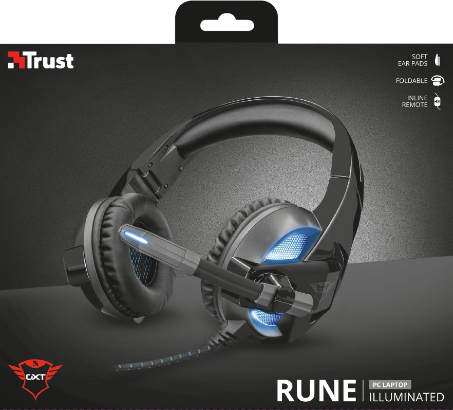 Наушники Trust GXT 410 Rune Illuminated PC Headset (22896) купить ...