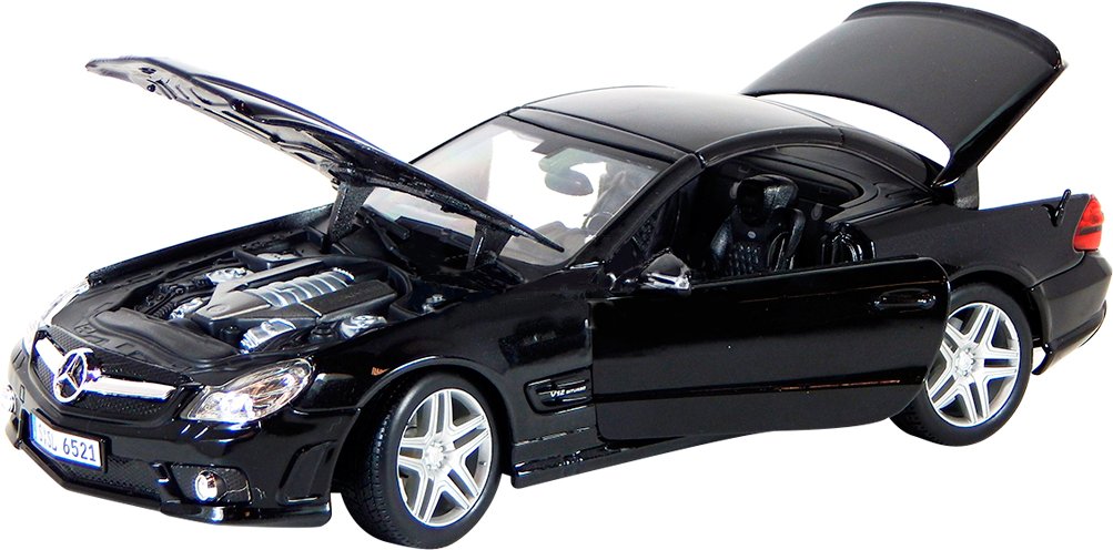 Автомодель Maisto Mercedes-Benz SL65 AMG Black 1:18 (36193 black