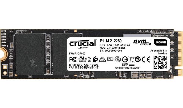 SSD-накопитель M.2 1TB Crucial P1 (CT1000P1SSD8) купить | ELMIR
