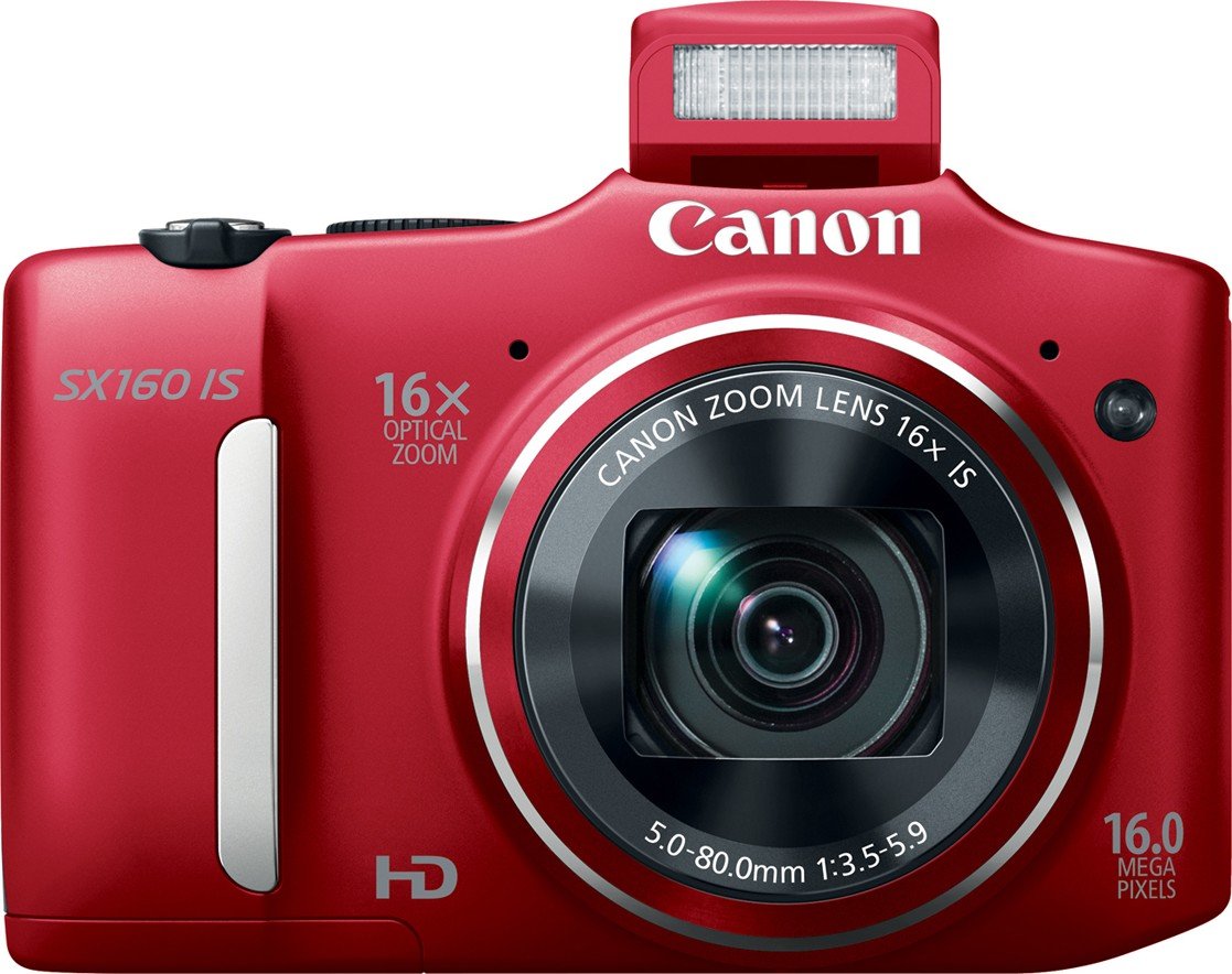 Цифровая фотокамера Canon PowerShot SX160 IS Red купить | ELMIR - цена ...