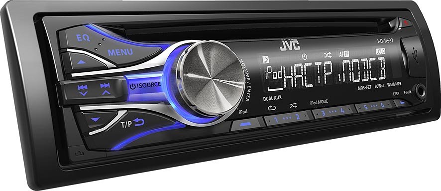 Автомагнитола JVC KD-R537 купить | ELMIR - цена, отзывы, характеристики