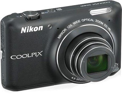 Цифровая фотокамера Nikon Coolpix S6400 Black купить | ELMIR - цена ...
