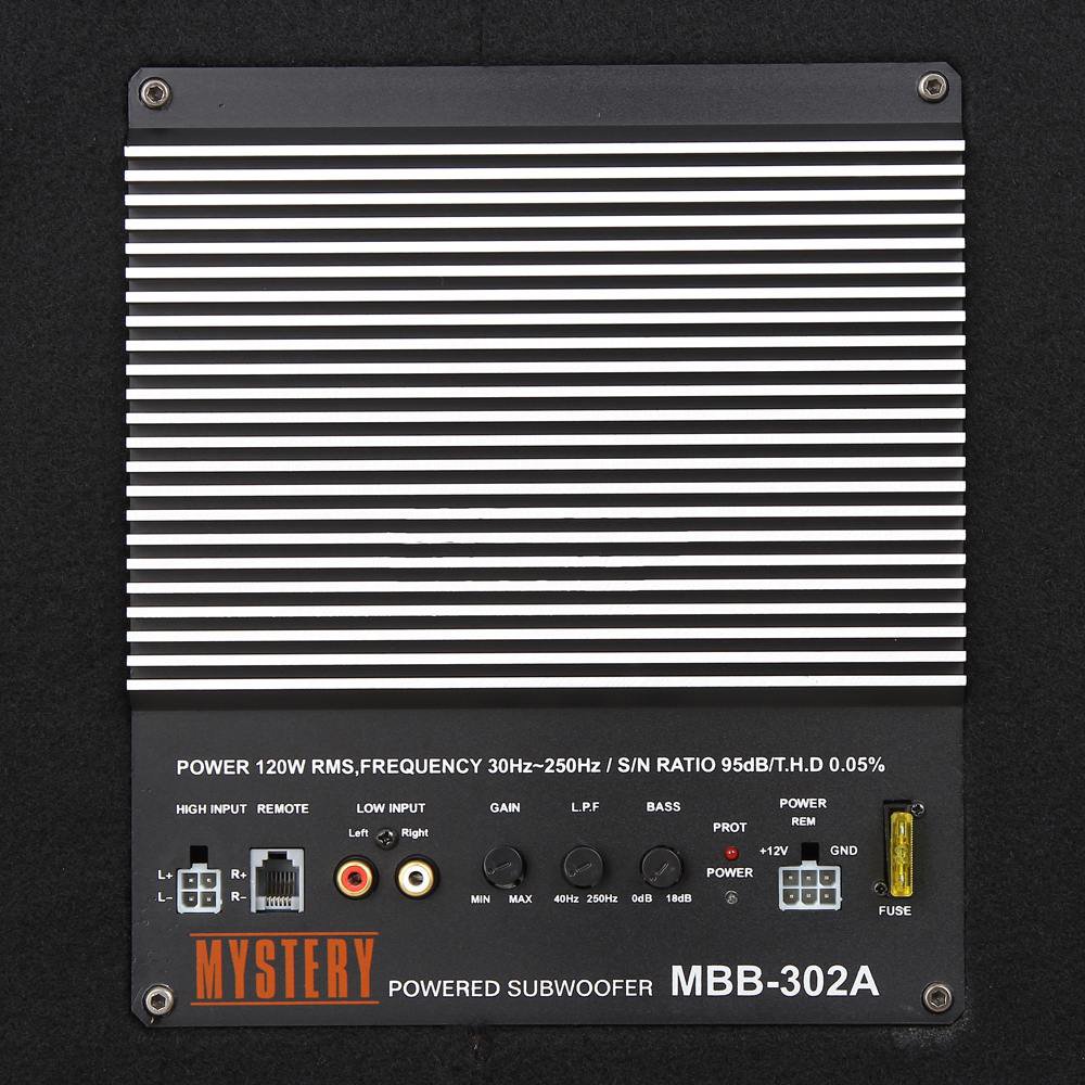 Автосабвуфер Mystery MBB-302A купить | ELMIR - цена, отзывы, характеристики