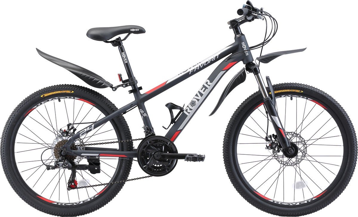 Велосипед Rover Favorit Matt Grey/Red/Black 24