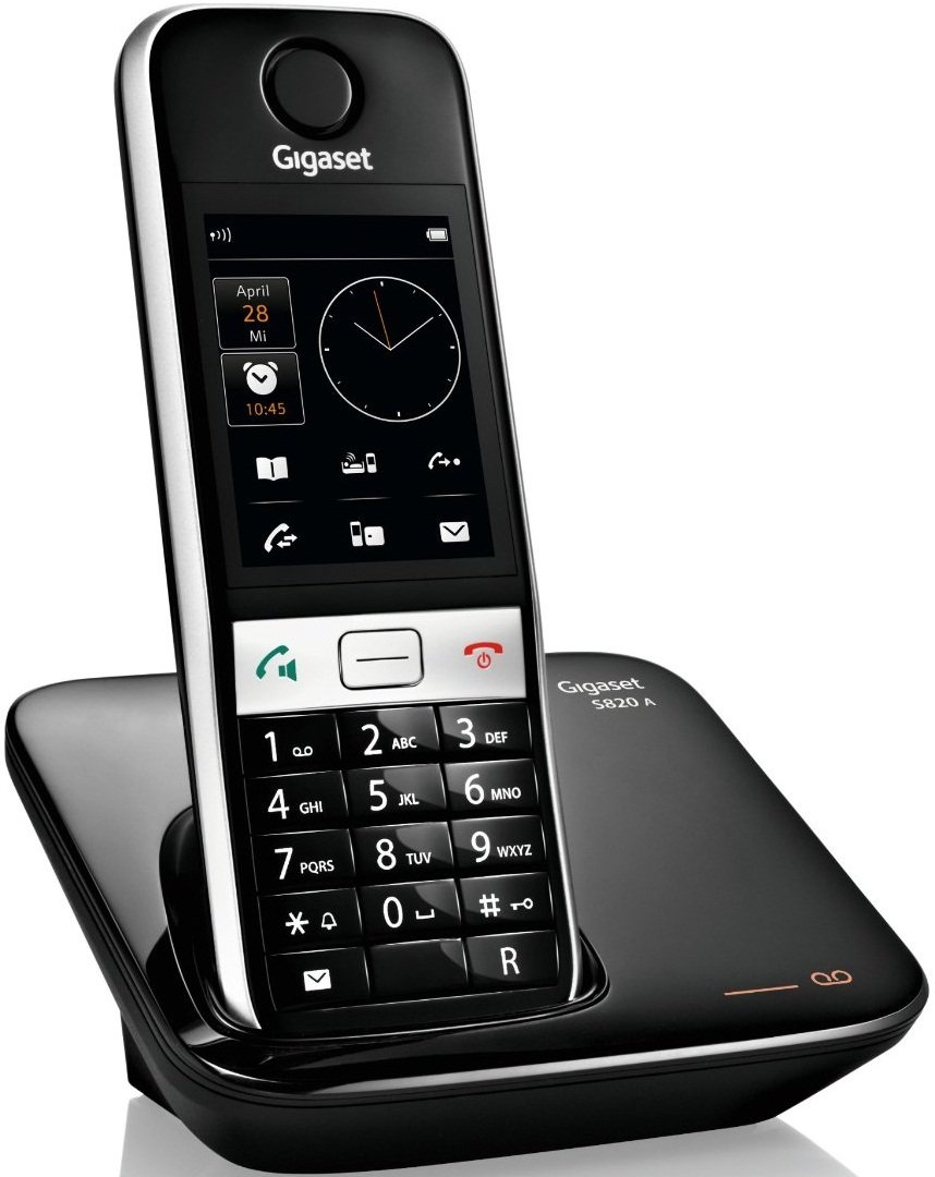 Радиотелефон DECT Gigaset S820A Black купить | ELMIR - цена, отзывы ...