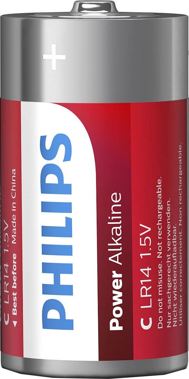 Philips PowerLife Alkaline C Batteries, 2-Pack - Long Lasting For High-Drain Devices - View #9