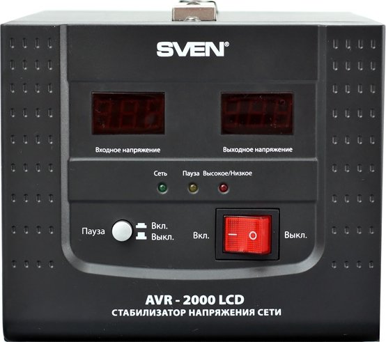 Стабилизатор напряжения Sven AVR-2000 LCD купить | ELMIR - цена, отзывы ...