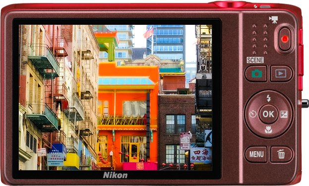 Цифровая фотокамера Nikon Coolpix S6500 Red купить | ELMIR - цена
