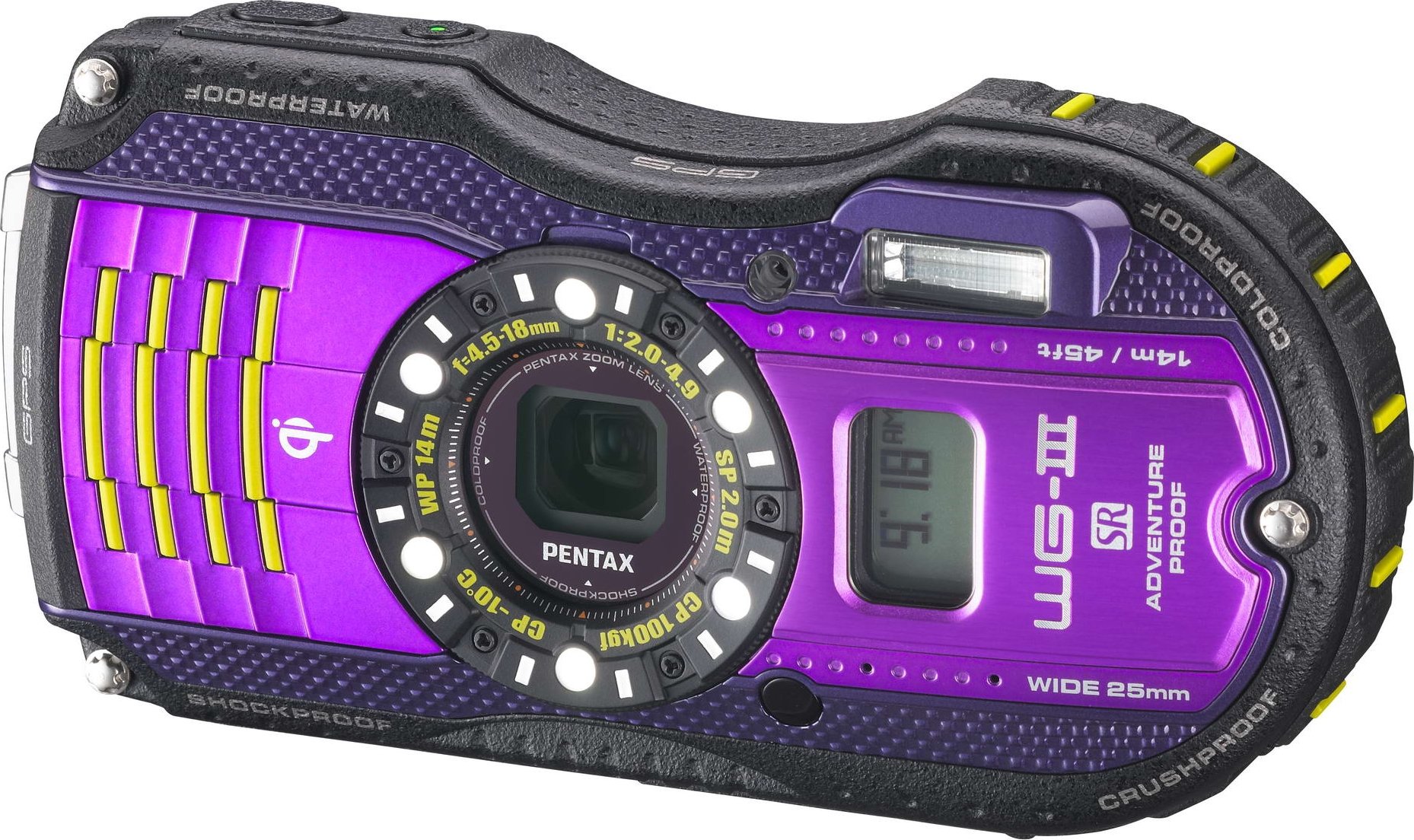 Цифровая фотокамера Pentax Optio WG-3 GPS Black/Violet купить | ELMIR ...