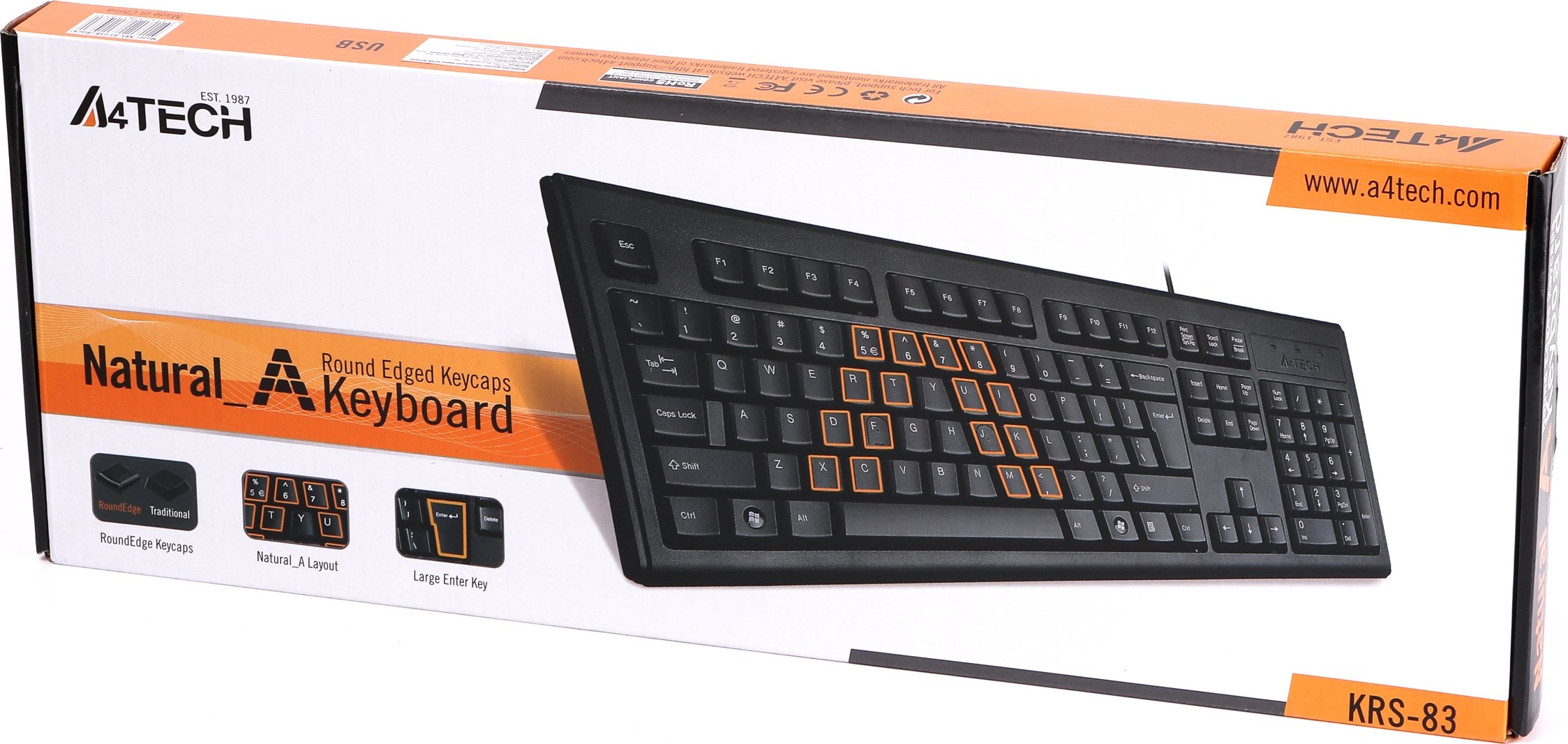 Клавиатура A4Tech KRS-83 Black PS/2 купить | Elmir - цена, отзывы ...