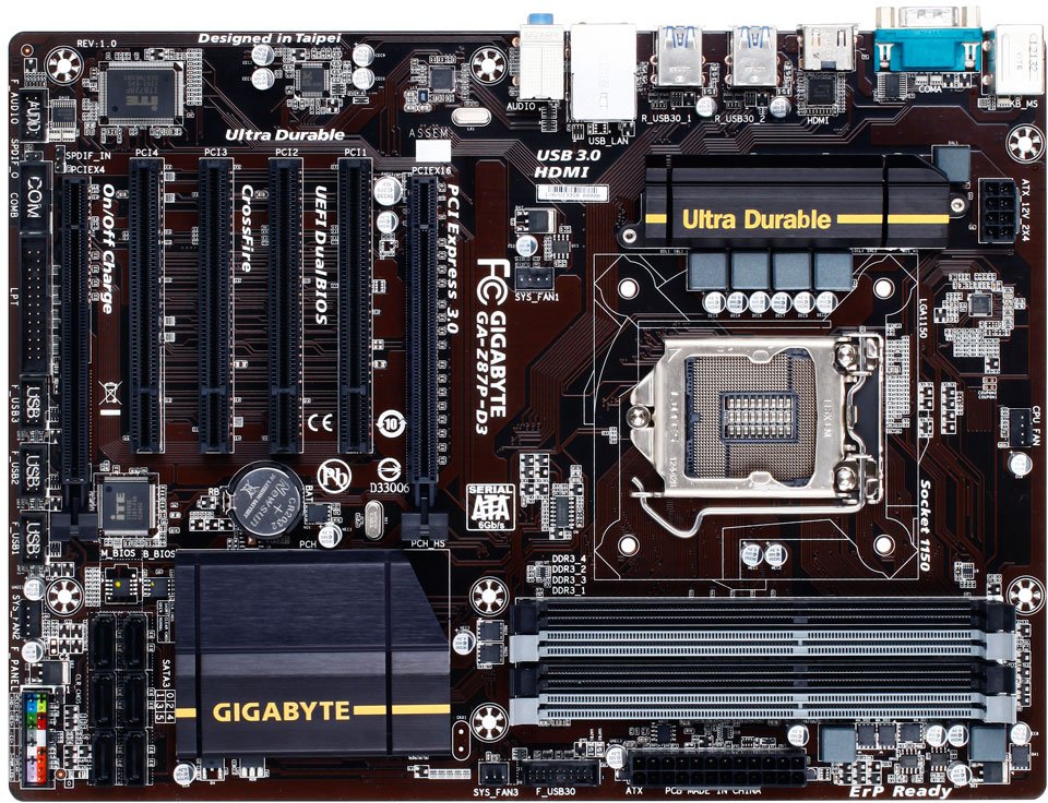 Материнская плата GigaByte GA-Z87P-D3 s-1150 Z87 купить | Elmir - цена ...