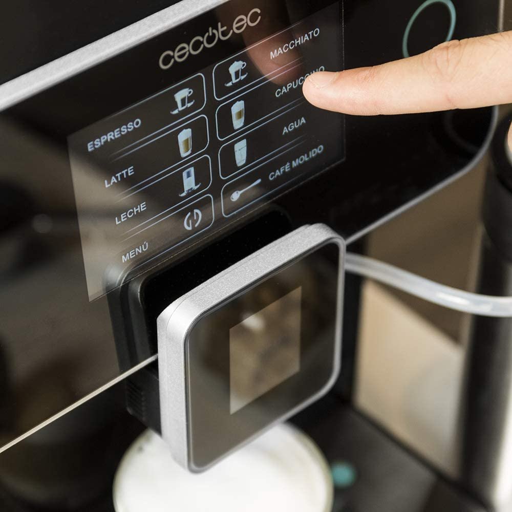 Кофемашина Cecotec Cumbia Power Matic-ccino 8000 Touch Serie Nera (01504)  купить | ELMIR - цена, отзывы, характеристики