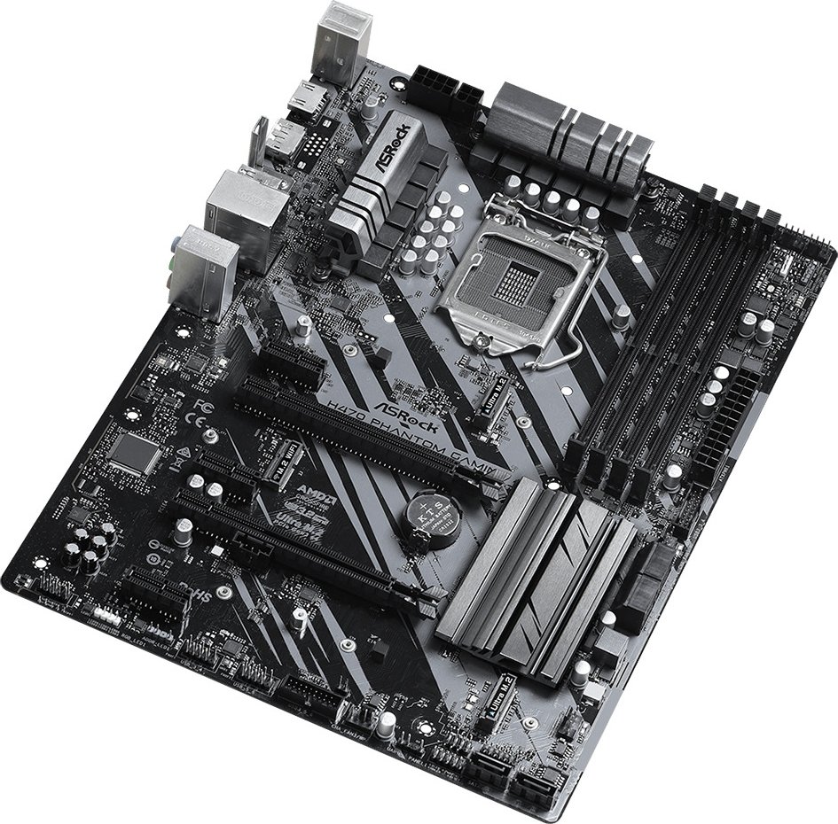 Материнская плата ASRock H470 Phantom Gaming 4 s-1200 H470 купить ...