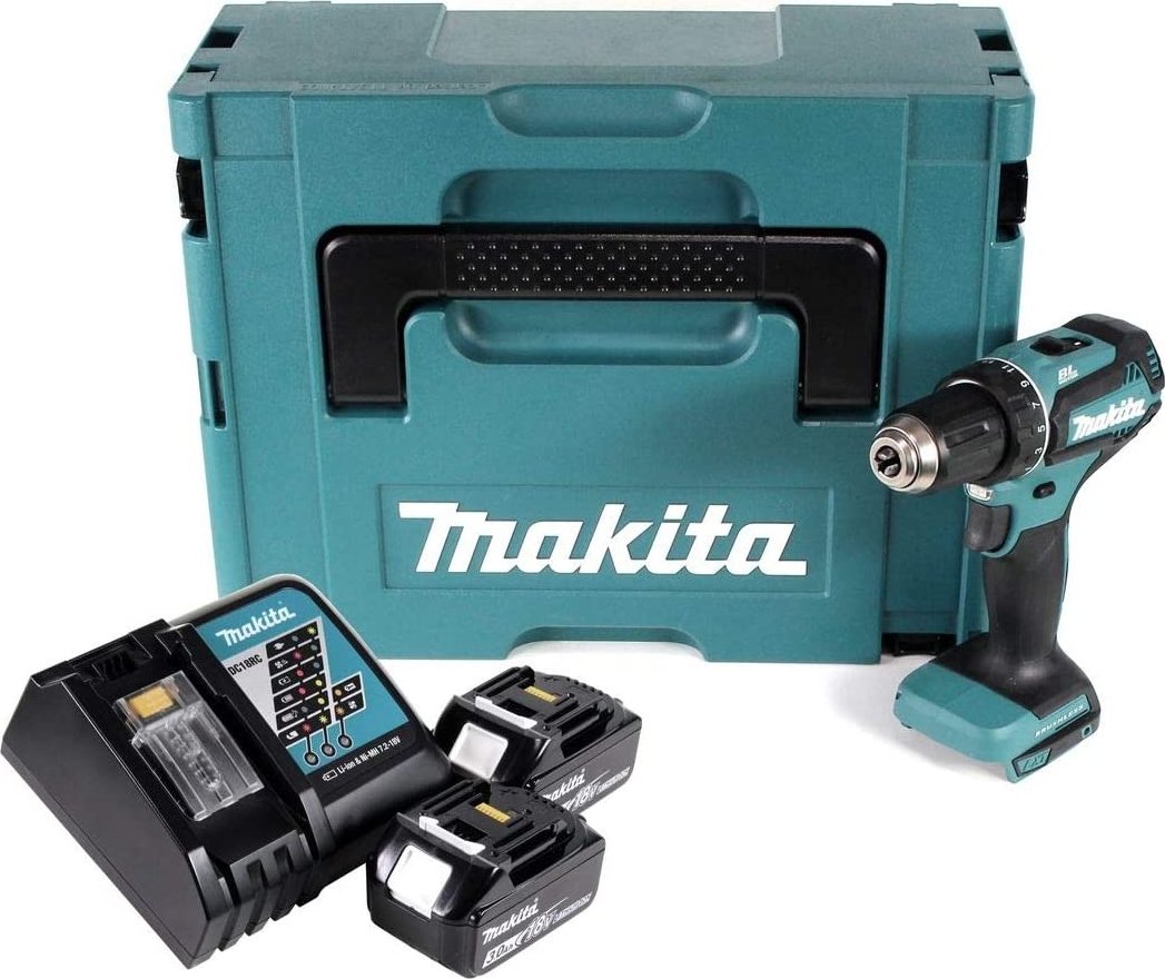 Аккумуляторная дрель-шуруповерт Makita DDF485RFJ купить | ELMIR - цена ...