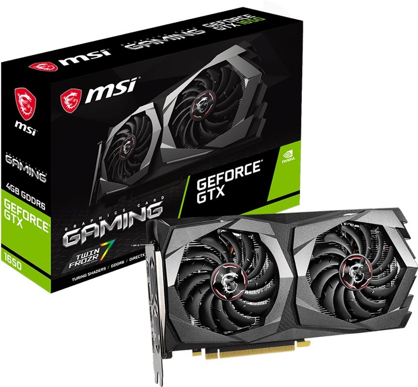 Видеокарта MSI PCI-E GeForce GTX1650 4GB DDR6 (GTX 1650 D6 GAMING ...