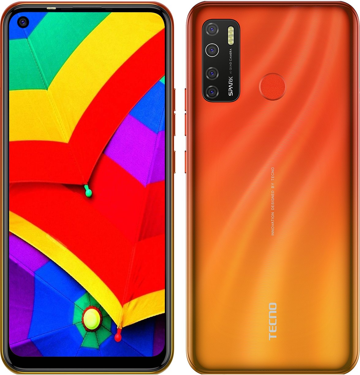 Мобильный телефон Tecno Spark 5 Pro 4/128 KD7 DualSim Spark Orange ...
