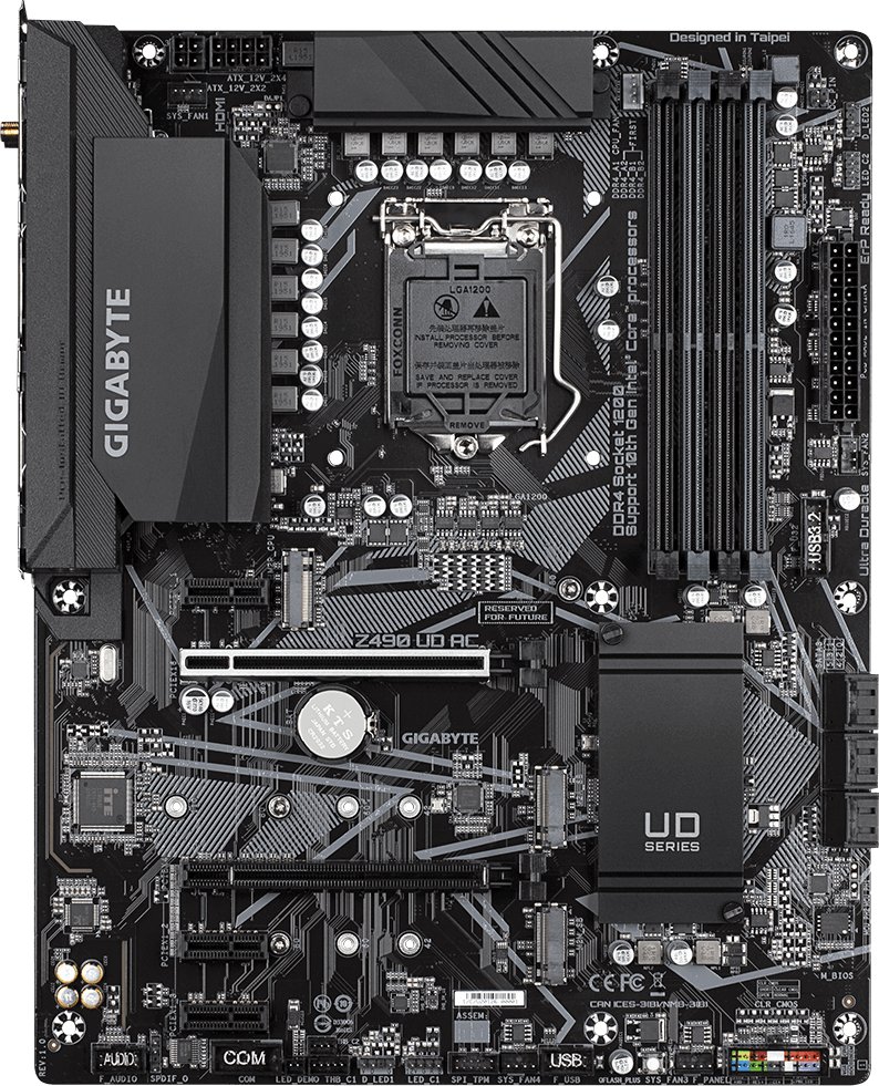 Материнская плата Gigabyte Z490 UD AC s-1200 Z490 купить | Elmir - цена ...