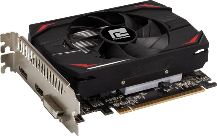 Видеокарта PowerColor PCI-E Radeon RX 550 2GB DDR5 Red Dragon (AXRX 550 ...
