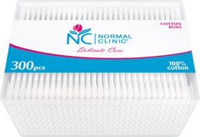 Ватные палочки vpn 022 Normal clinique-300шт (квадратна коробка) (3800213306251)