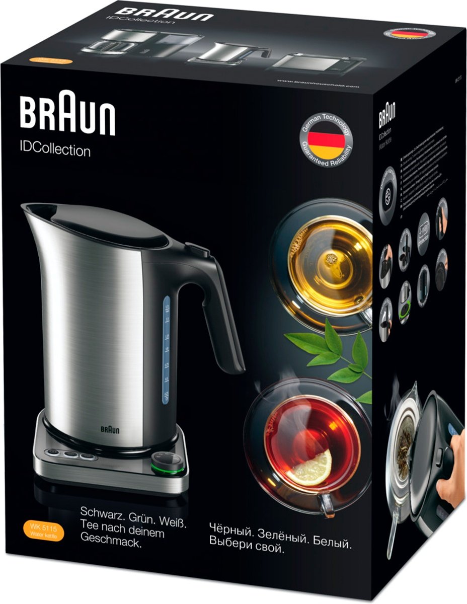 Чайник Braun WK 5115 BK купить | ELMIR - цена, отзывы, характеристики