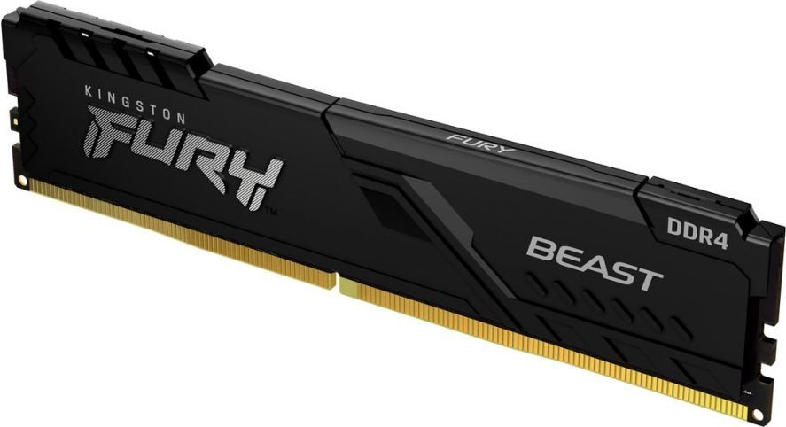 メモリー Kingston FURY DDR4 32gb (16x2) Модуль памяти Kingston Fury DDR4 32GB 2x16GB 3200MHz Beast Black