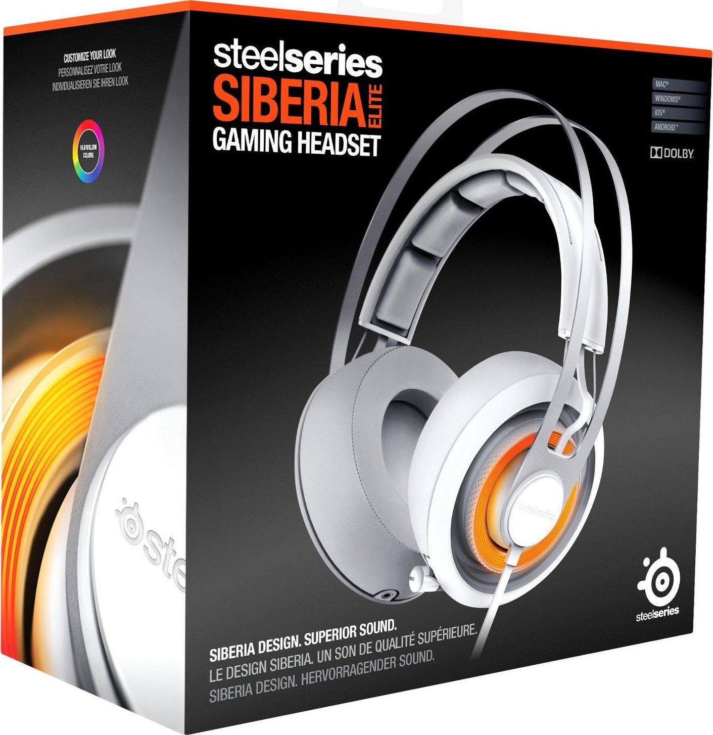 Наушники SteelSeries Siberia Elite White (51151) купить | ELMIR - цена ...