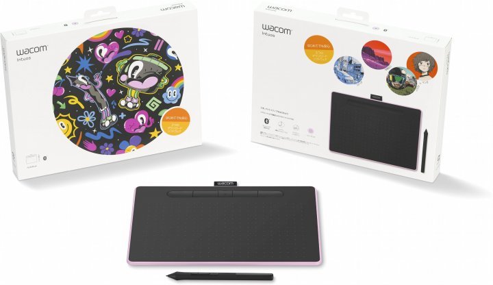 Графический планшет Wacom Intuos M Bluetooth Pink (CTL-6100WLP-N ...