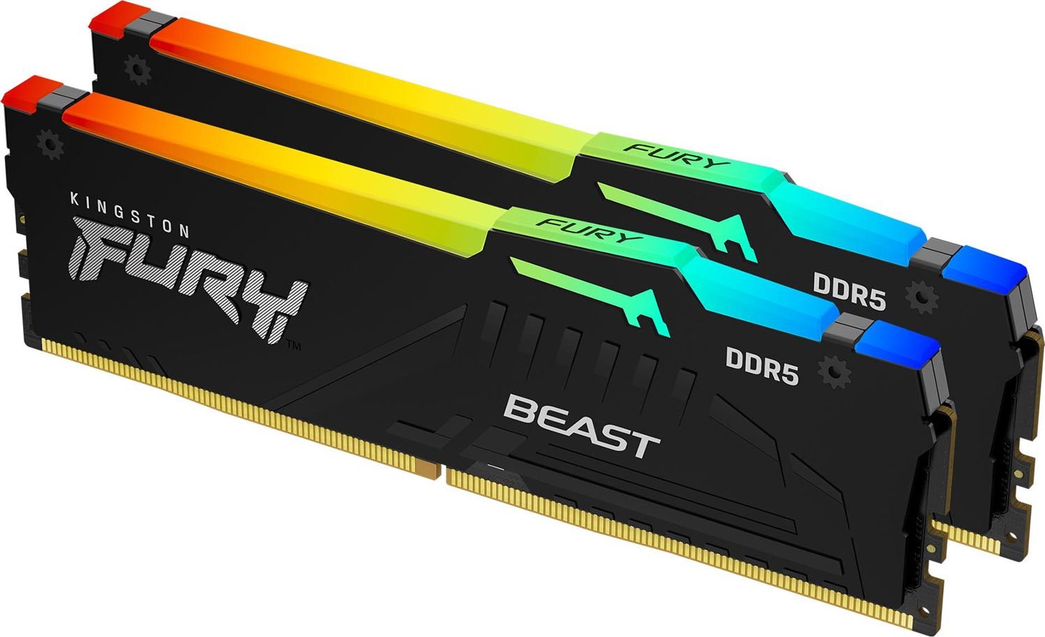 Модуль памяти Kingston Fury DDR5 64GB 2x32GB 5200MHz Beast RGB