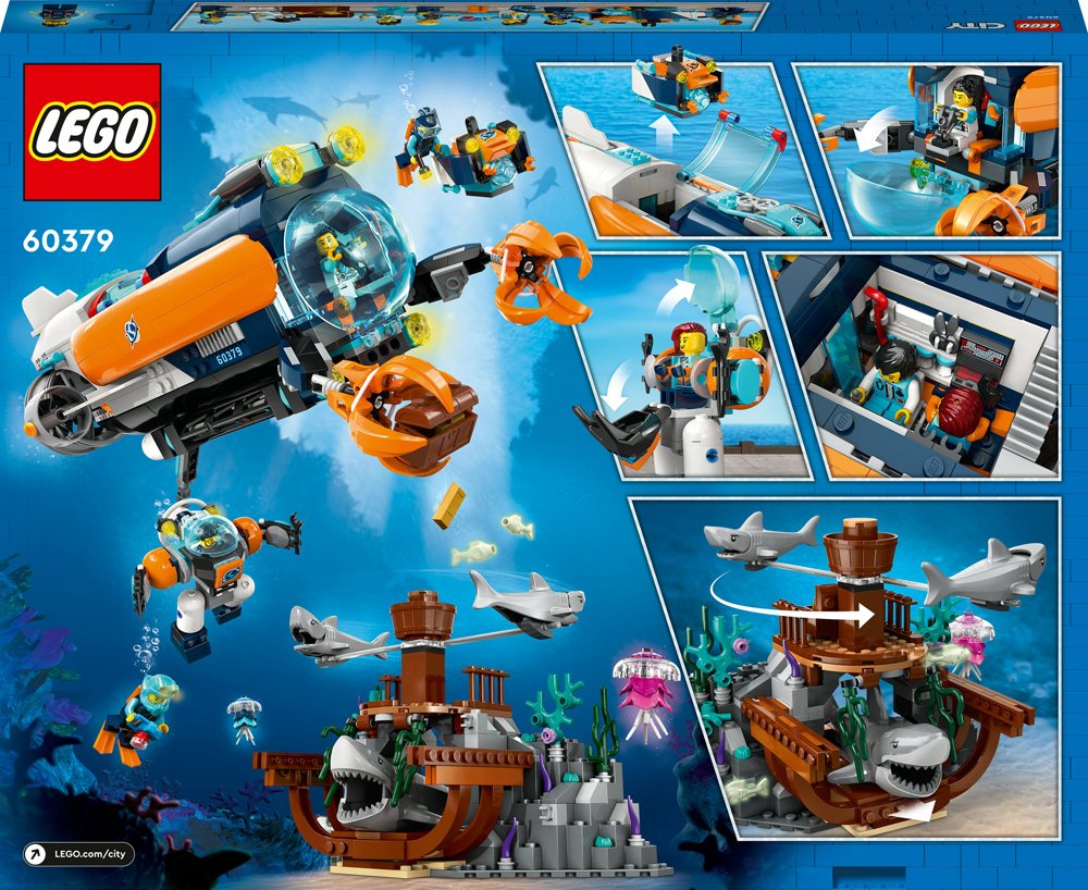 Конструктор LEGO City Глубоководная исследовательская подводная