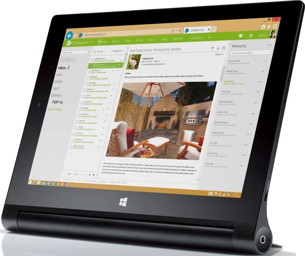 Планшет Lenovo Yoga Tablet 2 - 1051L (59429223) купить | ELMIR - цена ...