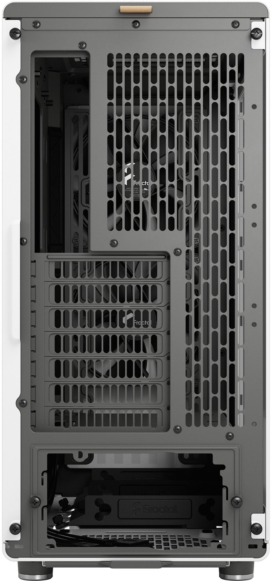 Корпус Fractal Design North TG Clear Tin б/БП Chalk White (FD-C