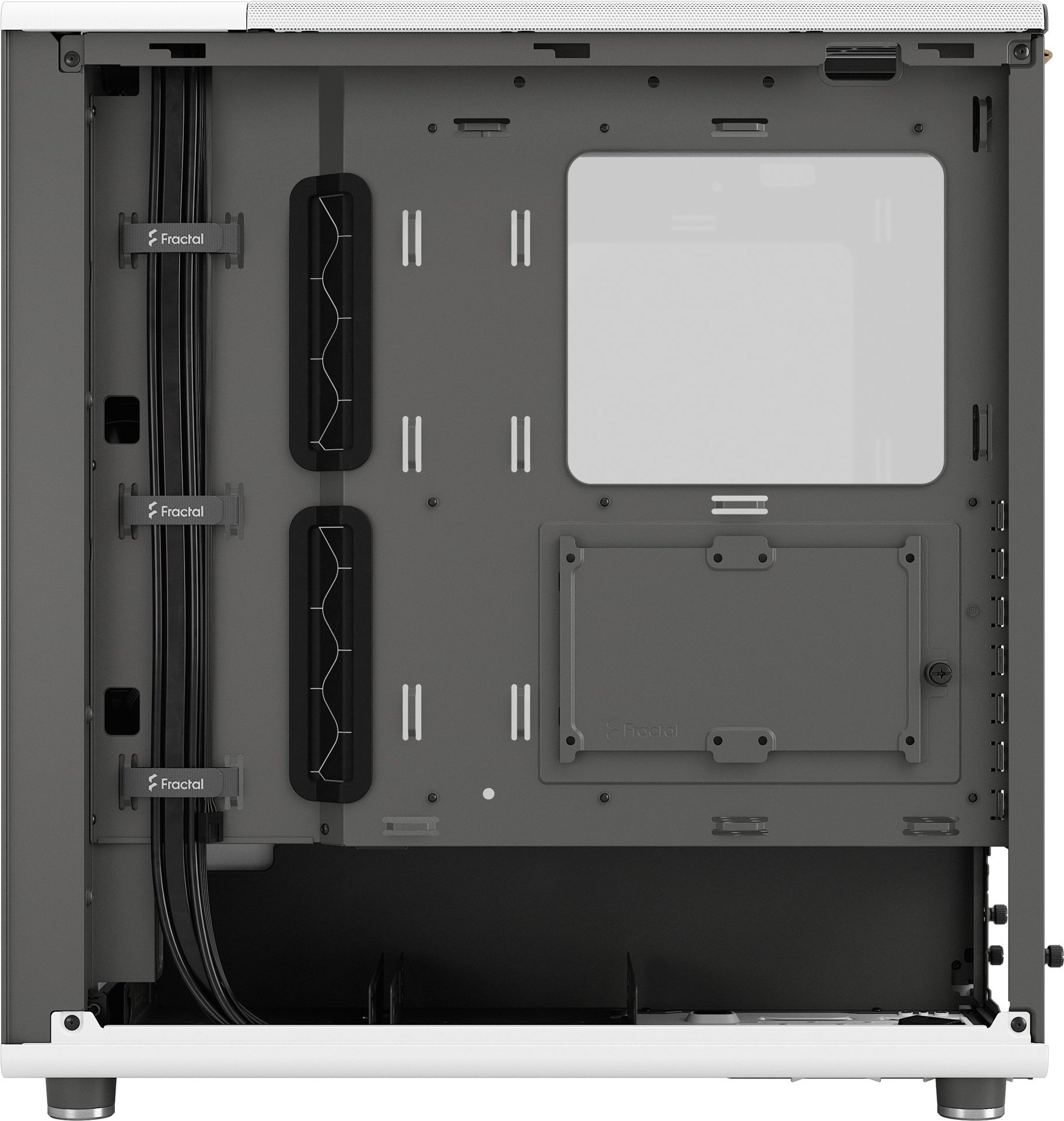 Корпус Fractal Design North TG Clear Tin б/БП Chalk White (FD-C