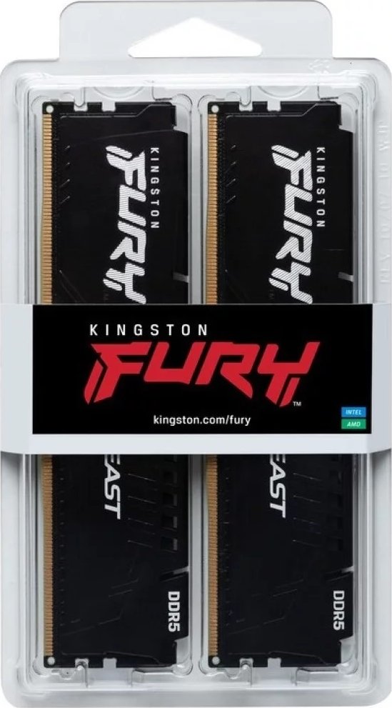 Модуль памяти Kingston Fury DDR5 16GB 2x8GB 6000MHz Beast