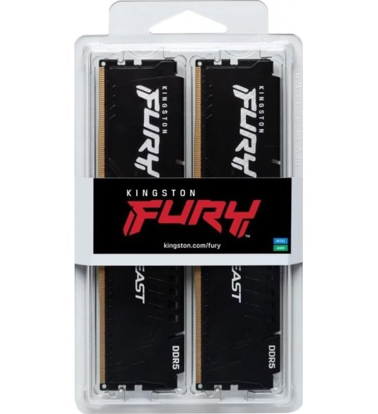 Модуль памяти Kingston Fury DDR5 16GB 2x8GB 6000MHz Beast