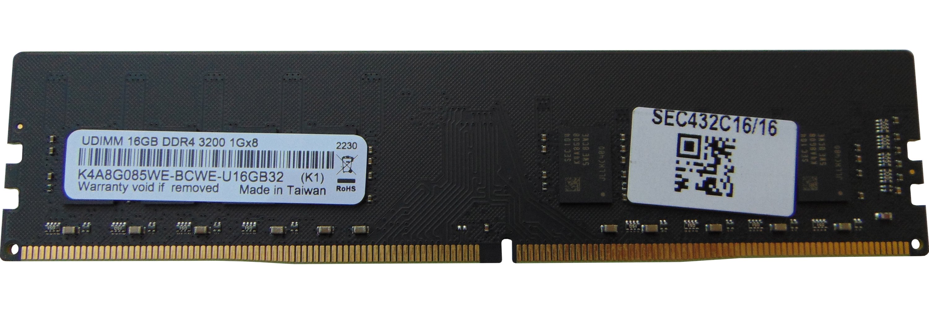 Модуль пам'яті Samsung DDR4 16GB 3200MHz (SEC432C16/16) купити