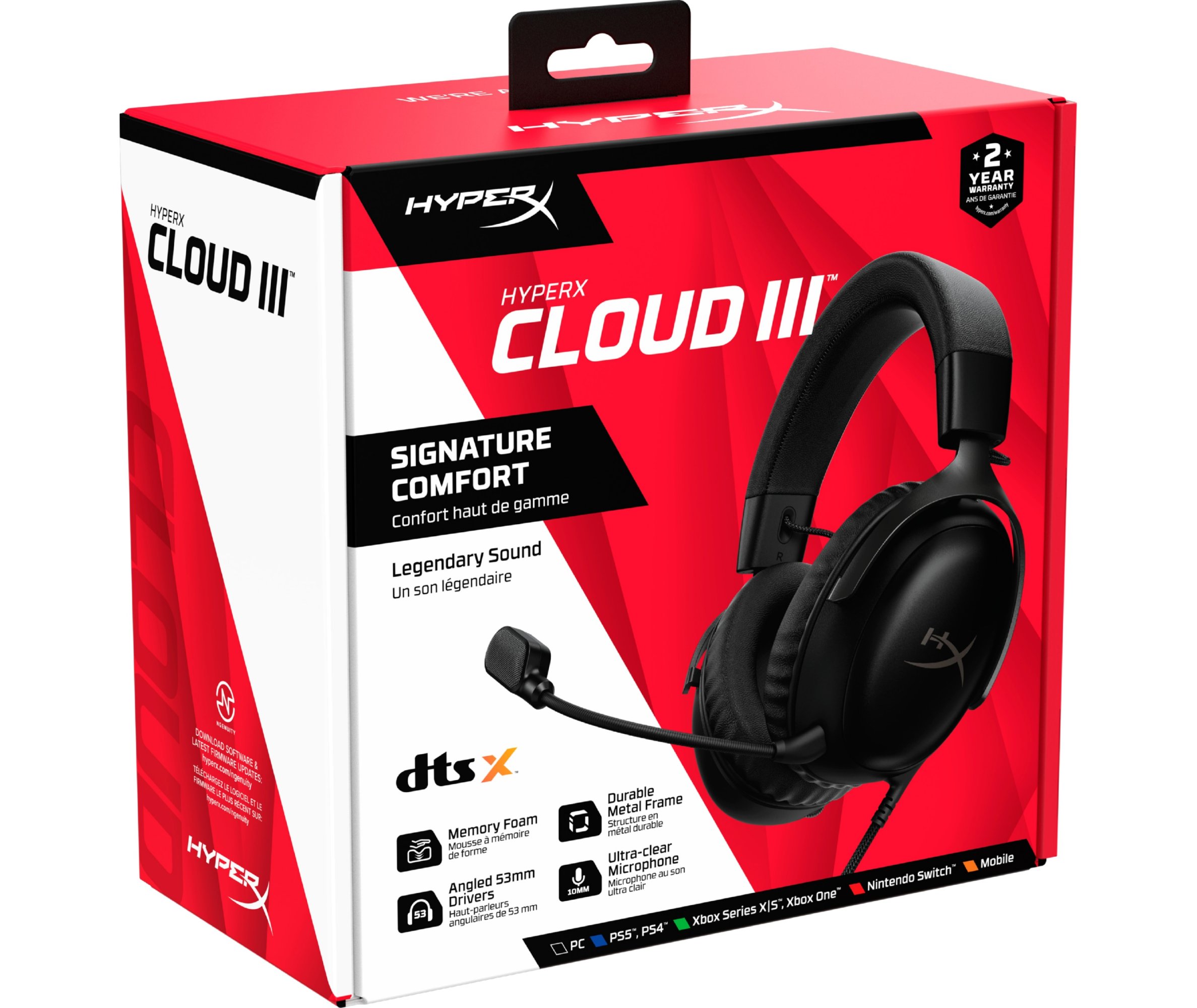 Наушники HyperX Cloud III Black (727A8AA) купить | ELMIR - цена