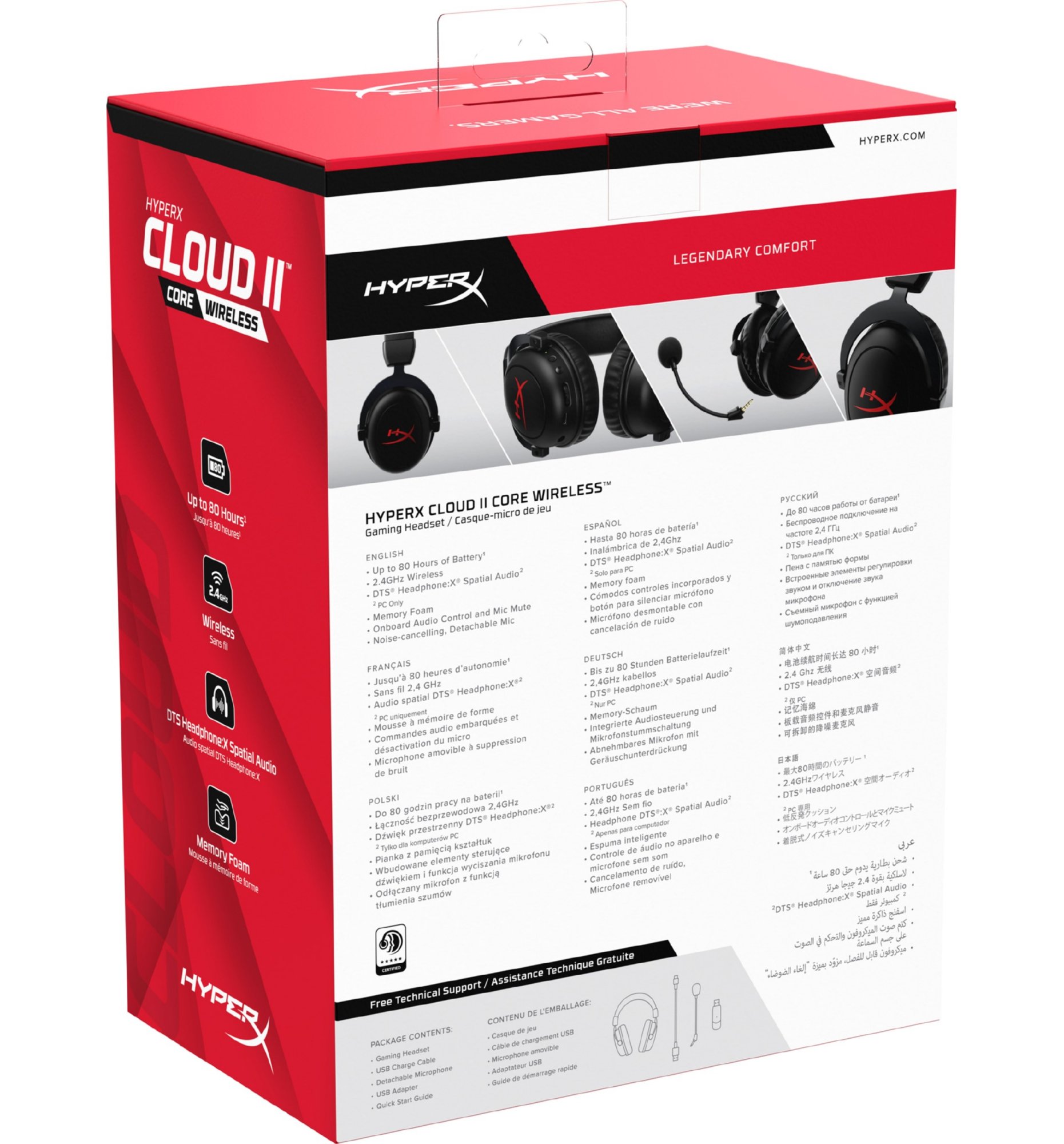 Наушники HyperX Cloud II Core WL USB Black (6Y2G8AA) купить | ELMIR ...