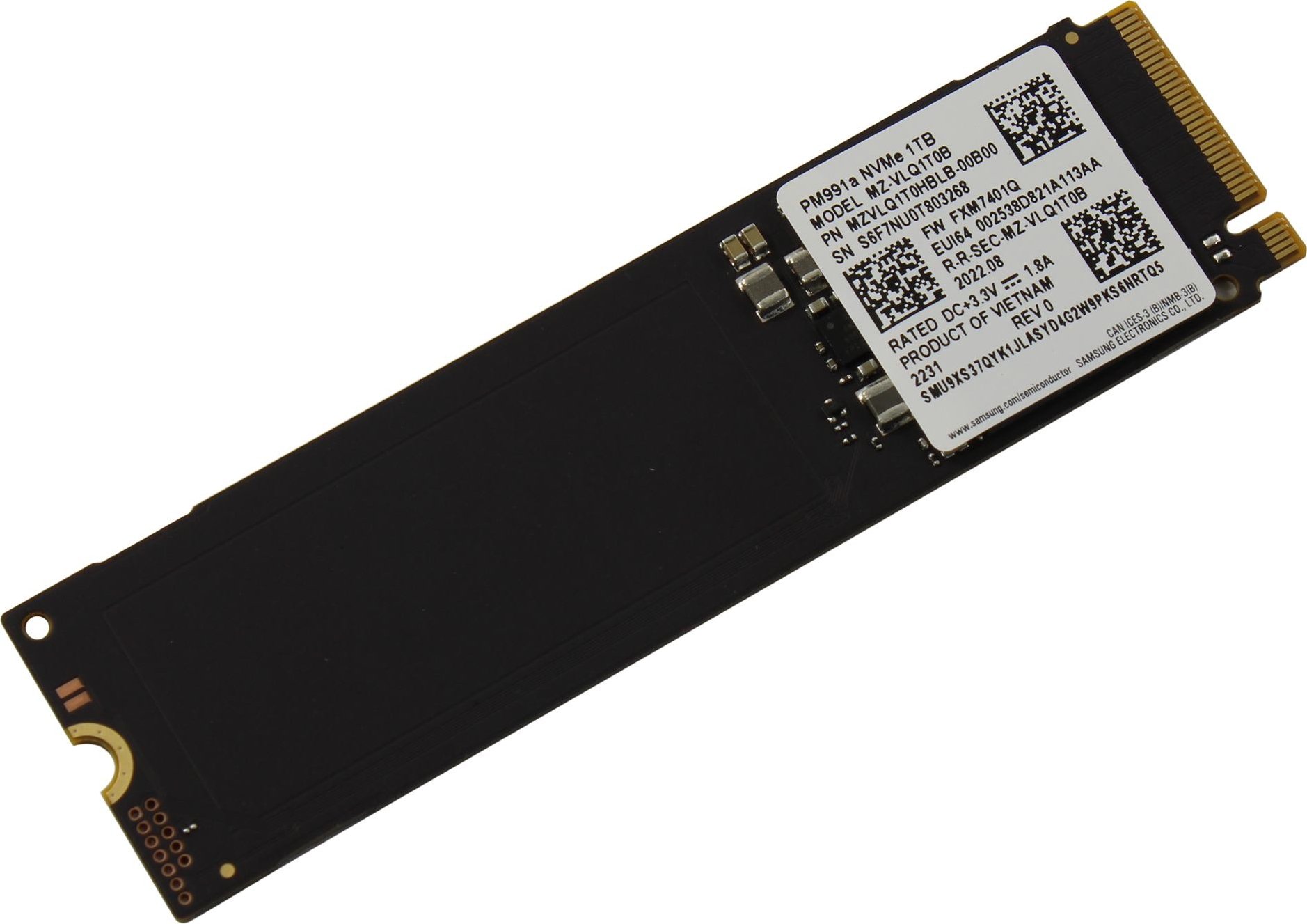 SSD-накопитель M.2 1TB Samsung PM991a OEM (MZVLQ1T0HBLB-00B00