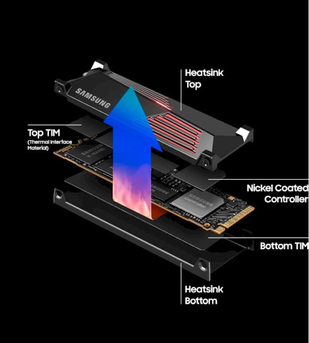 SSD-накопичувач M.2 4TB Samsung 990 PRO Heatsink (MZ-V9P4T0CW