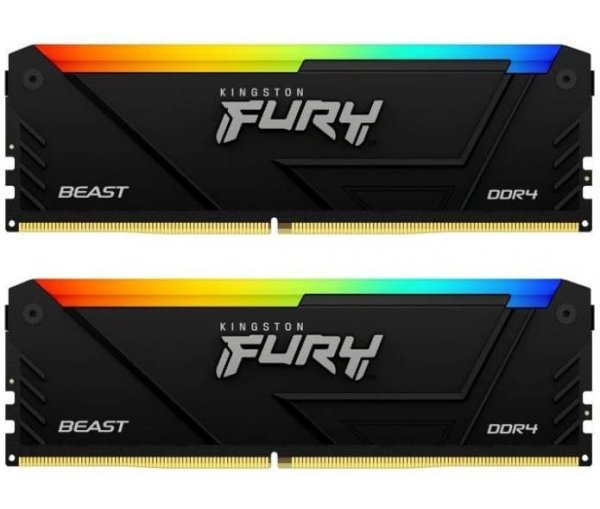 メモリー Kingston FURY BEAST DDR4 32GB (2x16GB) ᐈ Купить модуль памяти для компьютера Kingston Fury (ex.HyperX