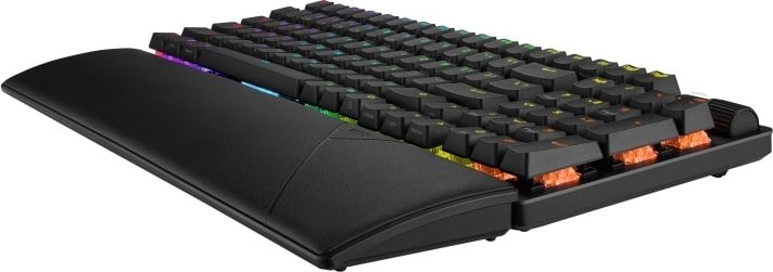 Клавиатура Asus ROG Strix Scope II NX Snow USB/WL/BT Black ENG ...